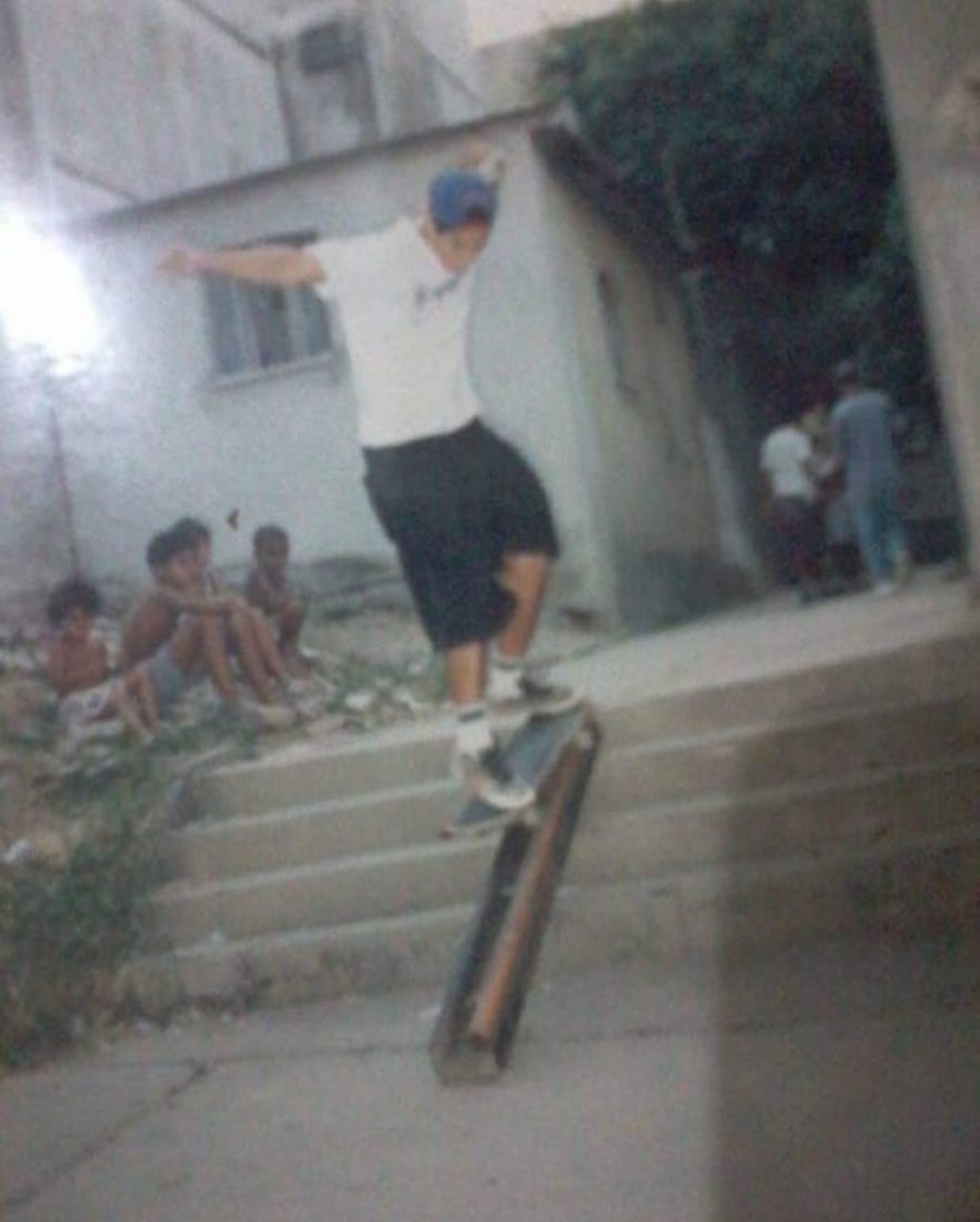 Grind no corrimão